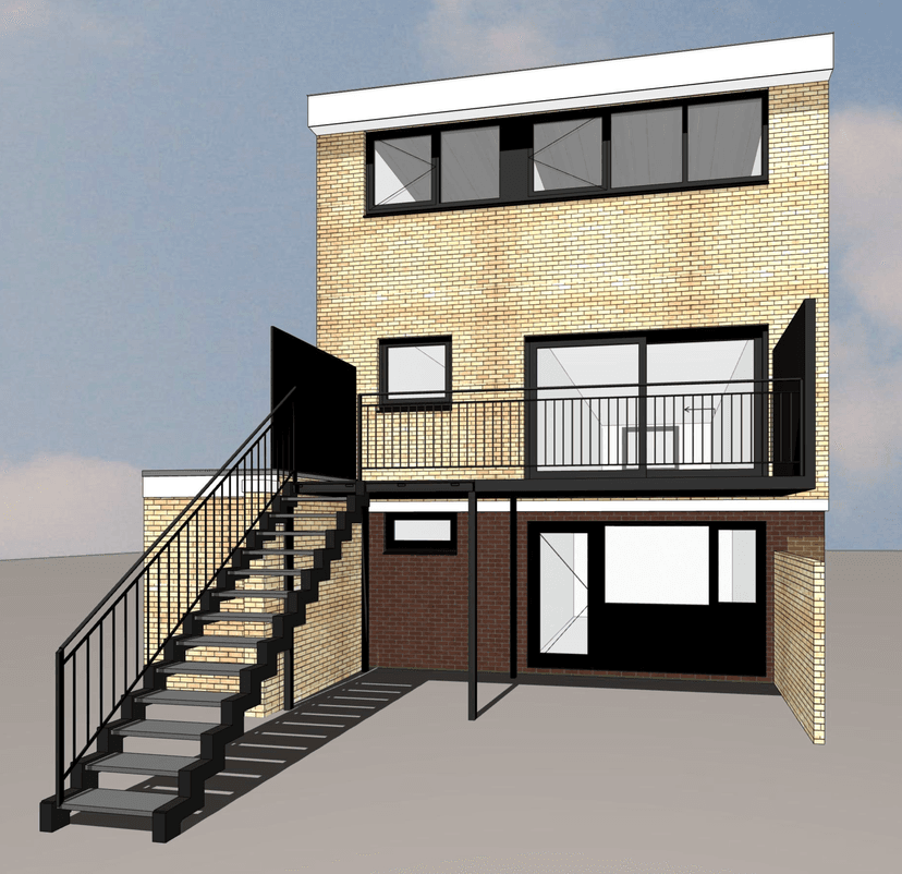 Nieuwe Balkonconstructie